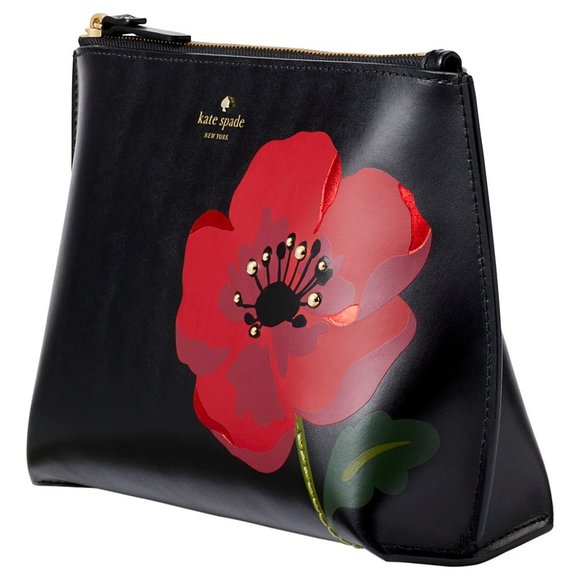 NWT Kate Spade Ooh La La Poppy Hilarie Cosmetic Ba - Picture 2 of 14